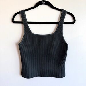 ARITZIA Babaton Sculpt Knit Squareneck Tank | Medium | Fitted Ribbed Top